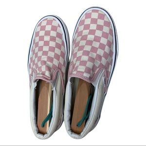 Vans classic checkerboard slip on - off the wall - mauve pink purple canvas